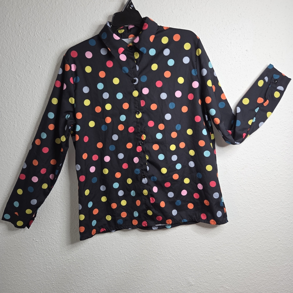 Unlisted Vibrant Polka Dot Blouse